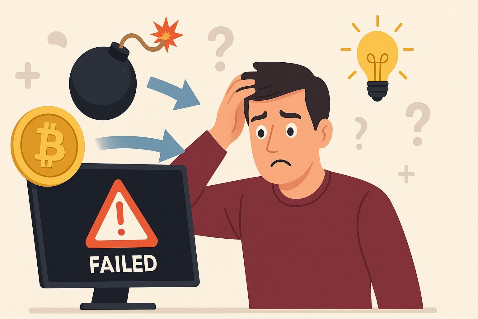 Common mistakes that lead to crypto loss